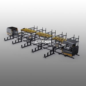 Intelligent steel bar thread rolling automatic production line