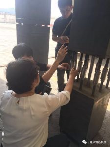 中建二局三公司直營業(yè)務部一行考察五隆興科技公司